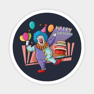 Happy birthday Clown Magnet